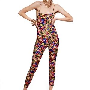 NWT Zara Floral Printed Stretchy Jumpsuit